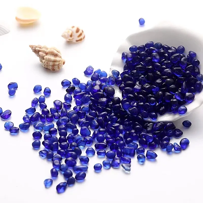 Outdoor villa decoration 6-9mm colored bead glass ball