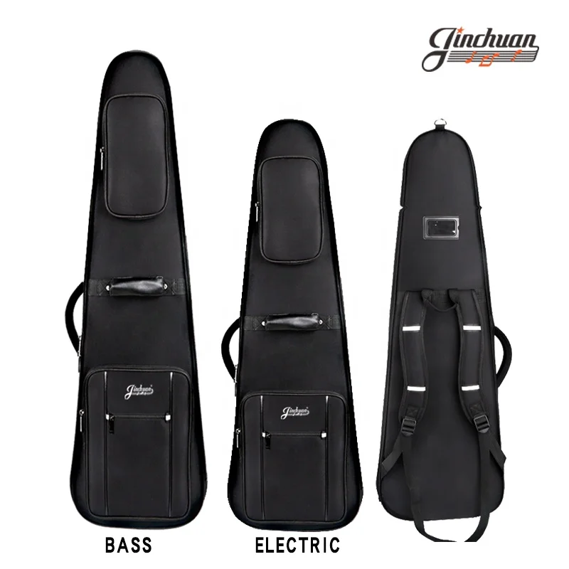 Customized Portable Musical Instrument Performance Bass Guitar Case  Electric Guitar Case