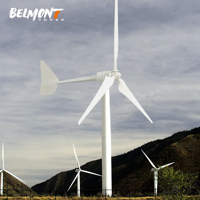 Home use Off Grid System windmill 3KW 5KW 10KW Horizontal Axis Wind Power Generator