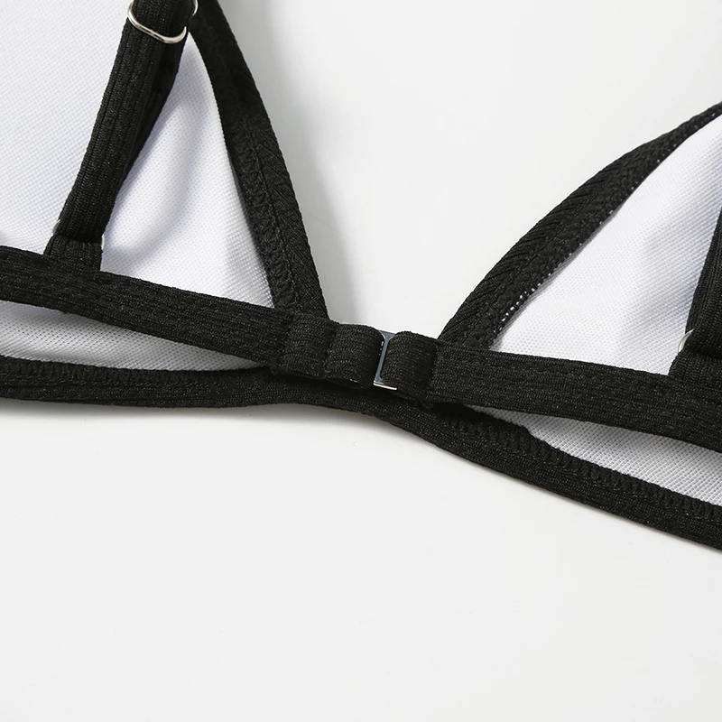 Hot 2pc Extreme Sheer Black Bikini Models In Photo Super Mini High Cut Swimwear