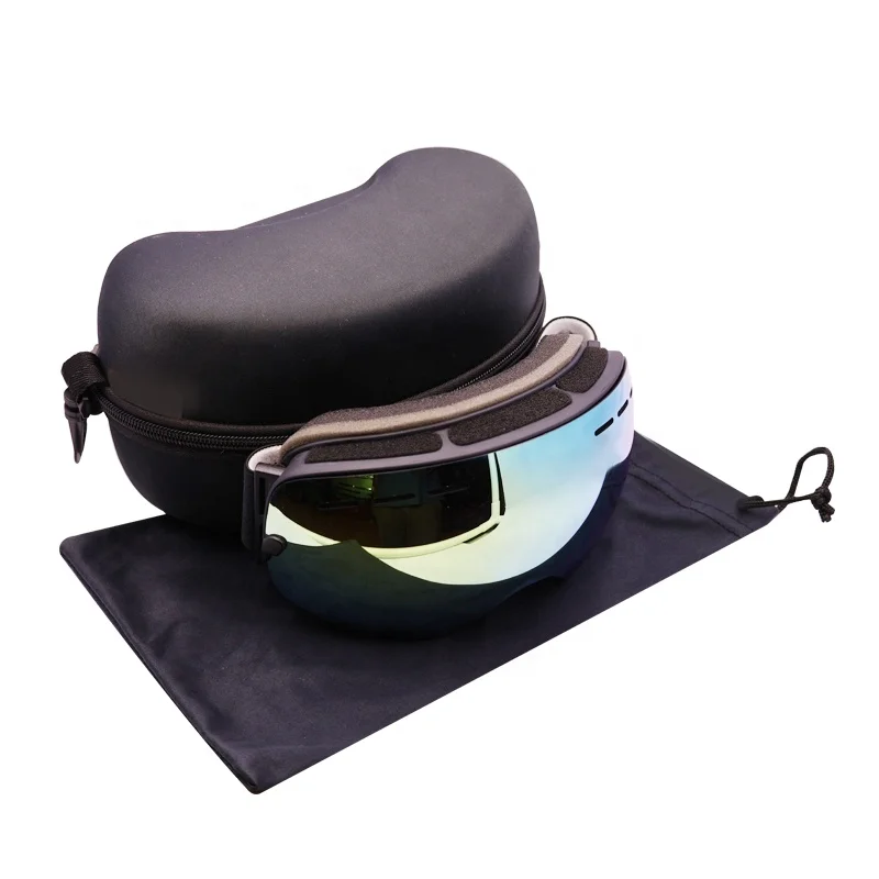 OEM heated ski goggles anti fog lens glass ski face shield custom snow snowboard goggles