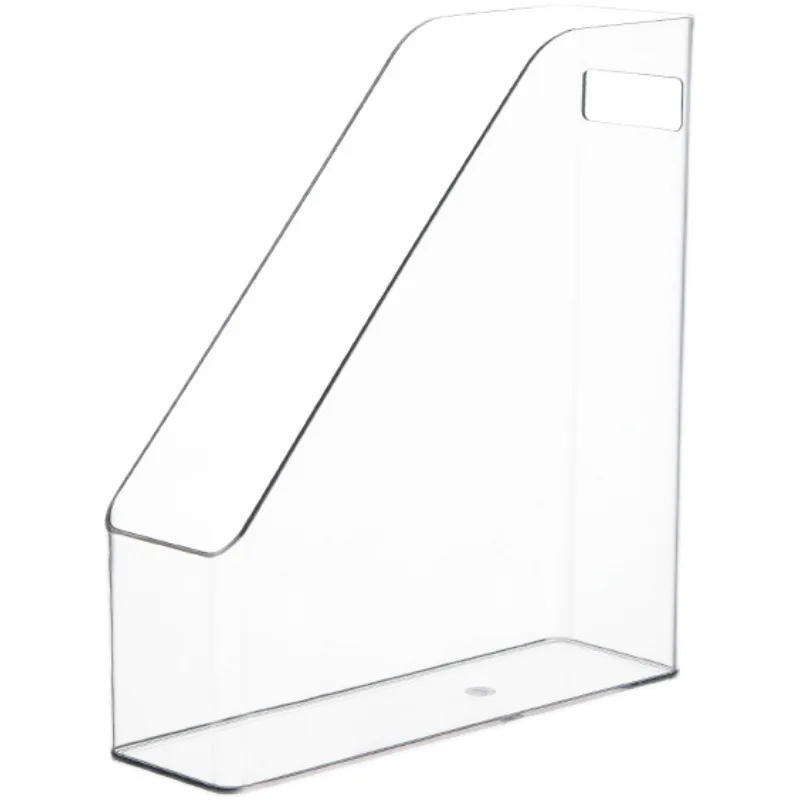 Slim Vertical Container Clear Plastic File Envelope Document Holder Organizer with Handle