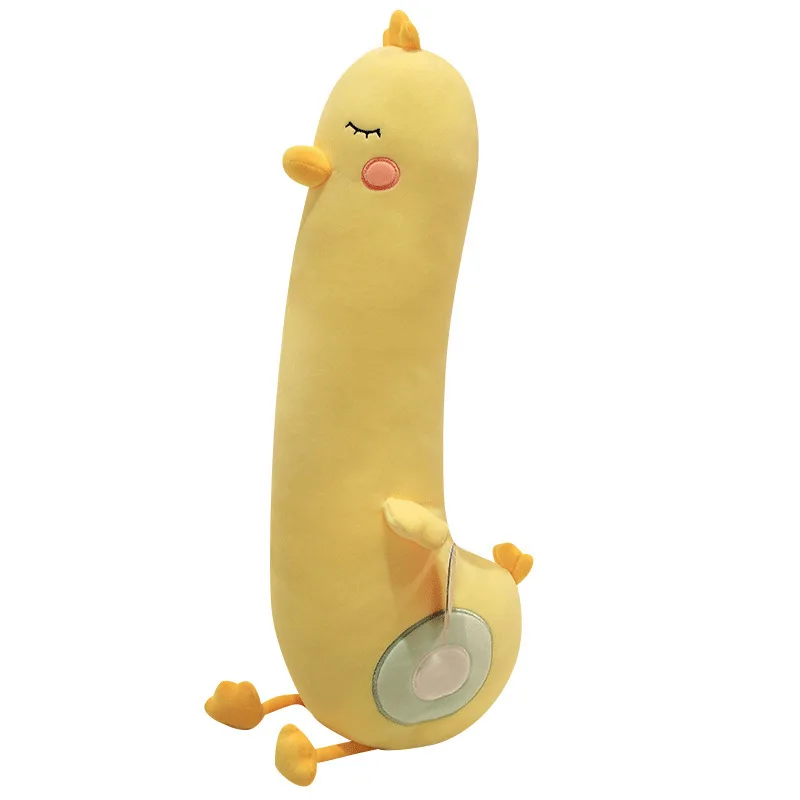 Stuffed Duck Plush Pillow Dolls Long Baby Duck Toys for Children Pillow Plush Yellow Ducks Toy Cushion Presents