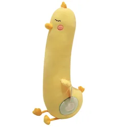 Stuffed Duck Plush Pillow Dolls Long Baby Duck Toys for Children Pillow Plush Yellow Ducks Toy Cushion Presents