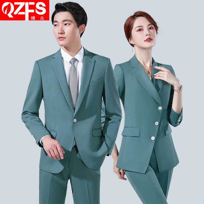 Professional men and women with the same paragraph senior suit fashion suit manager temperament autumn and winter women suit