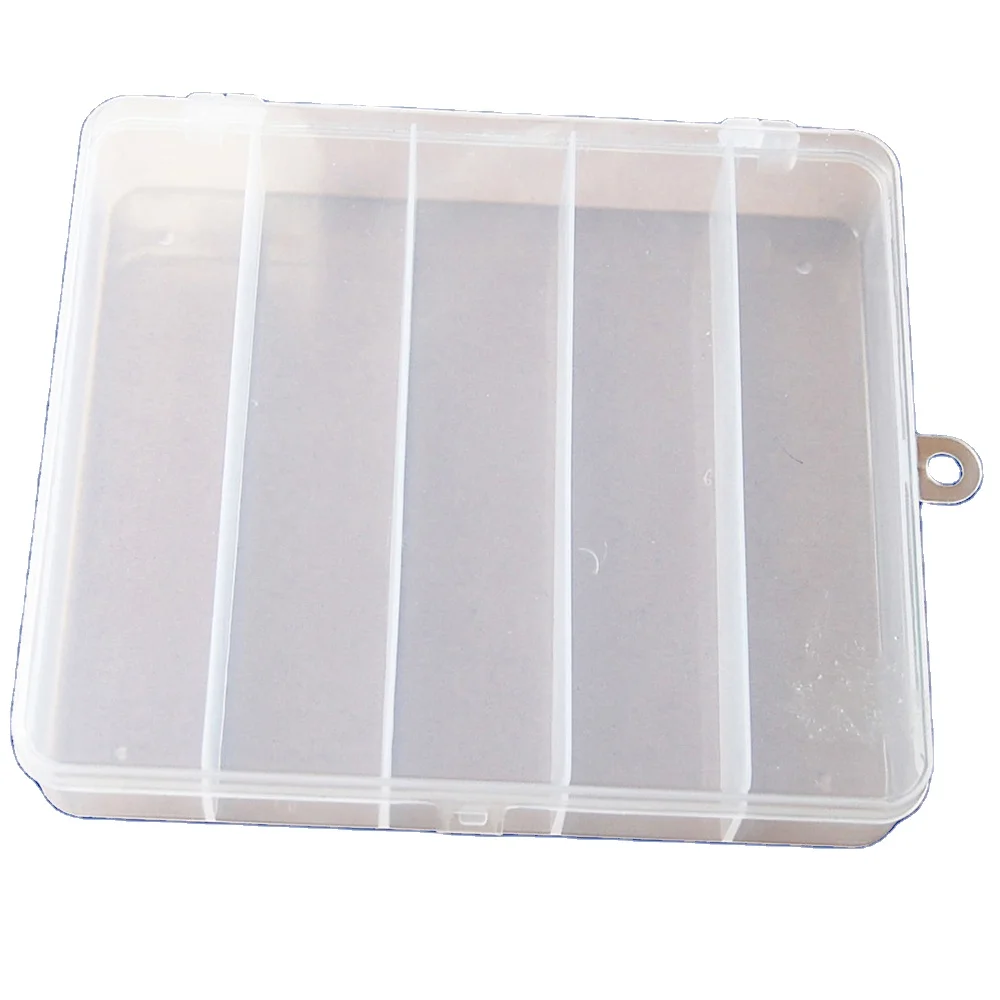 Clear Plastic Fishing Lures Bait Storage Tackle Box Case Container Organizer