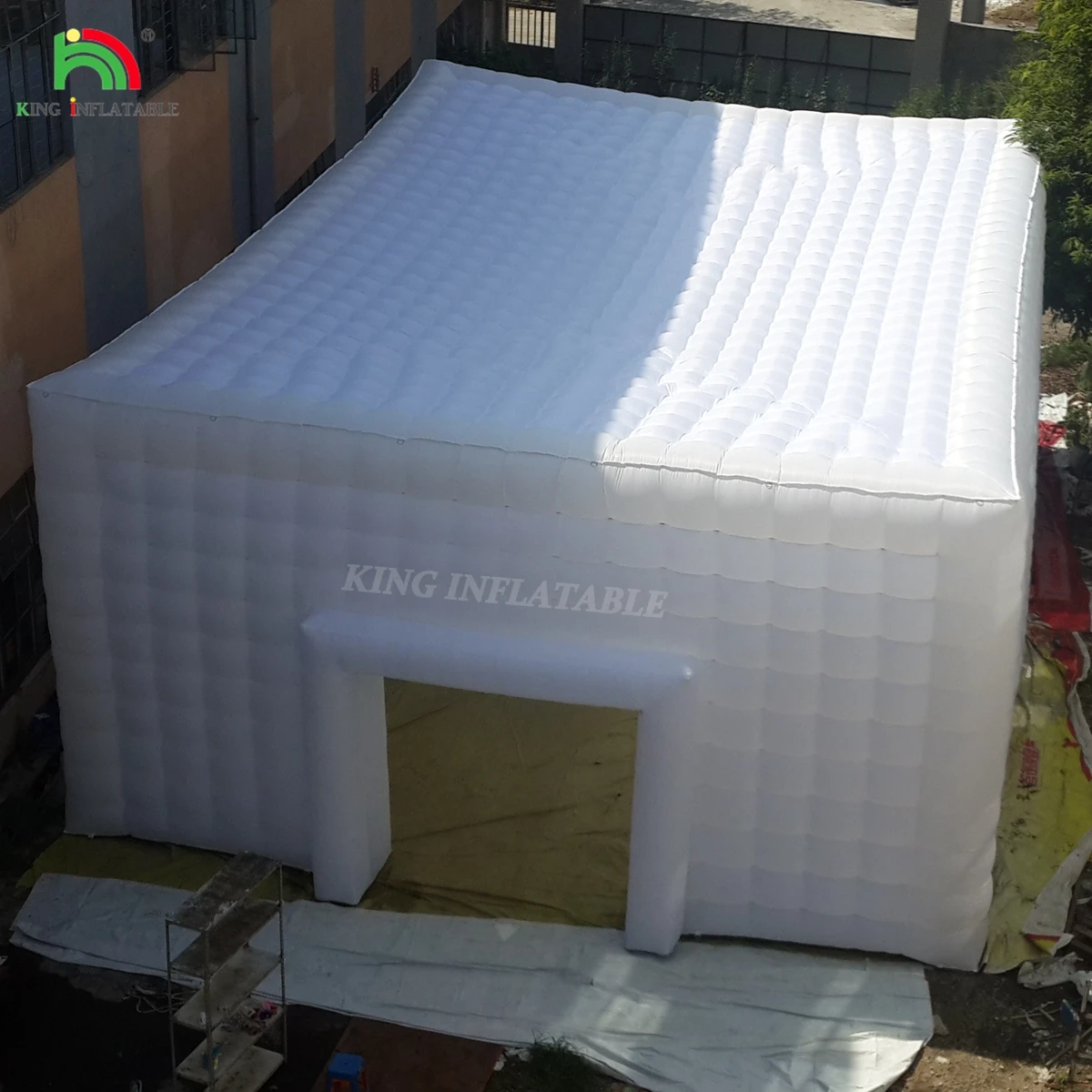 Commercial Event Pvc Portable Backyard Party House Inflatable Night Club LED Disco Light Inflatable Nightclub Cube Tent