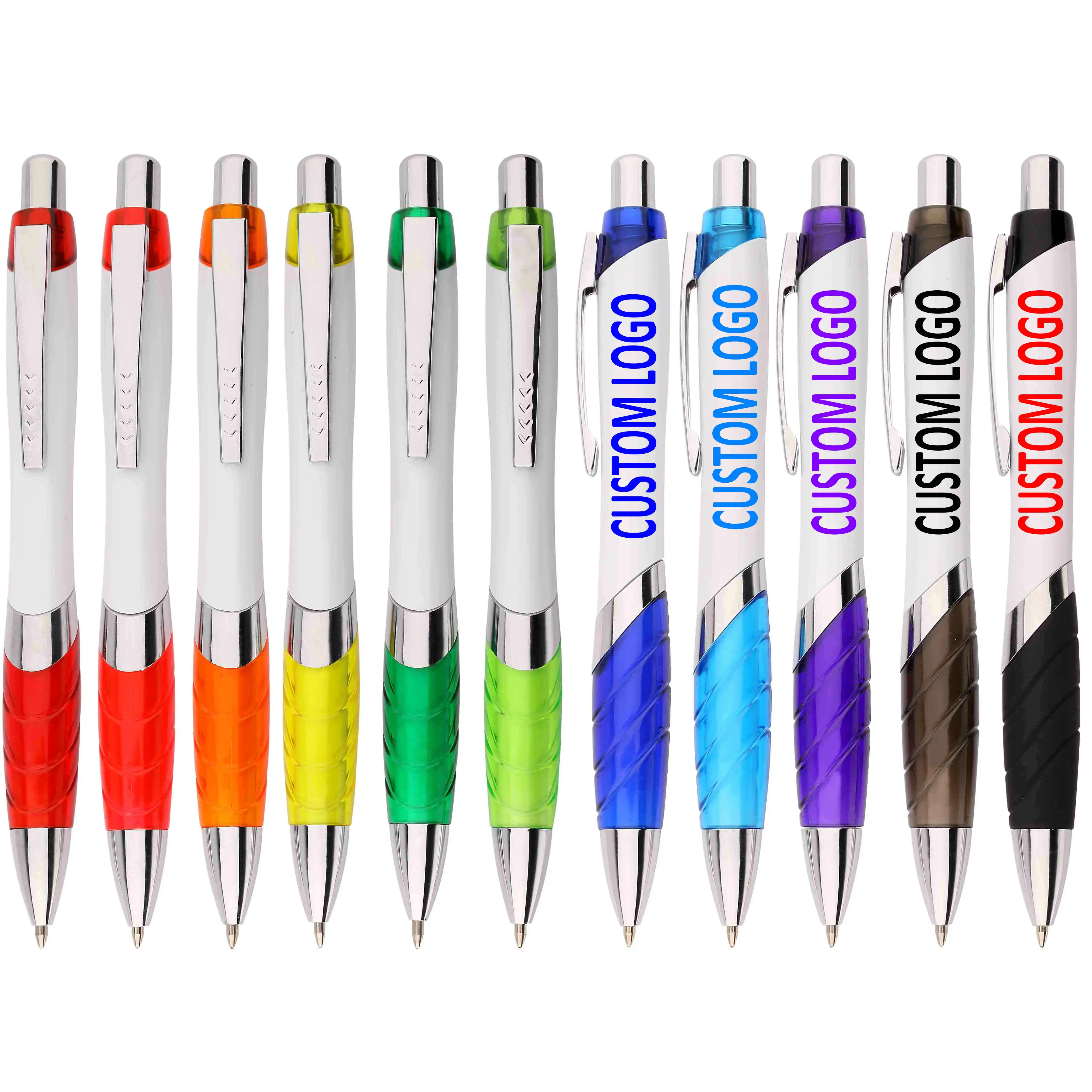 customized promotional products-plastic cheap price giveaway gift ball pen with custom logo imprint