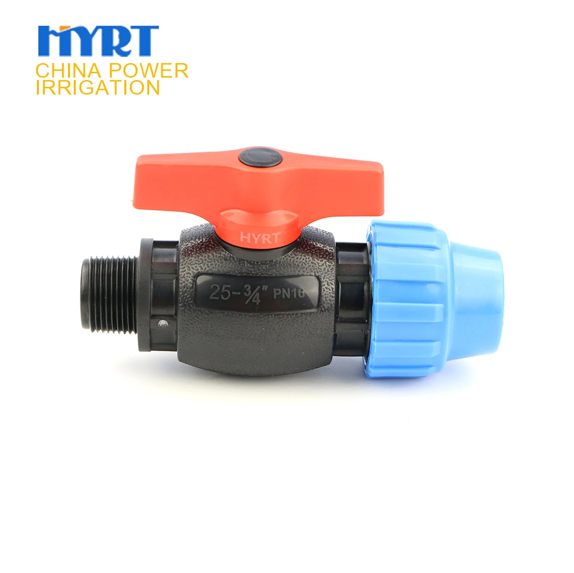 Agricultural irrigation OEM &ODM  male threaded pp compression fitting ball valve for hdpe pvc upvc pipe