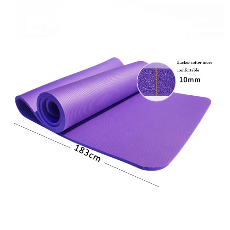 8mm/10mm/15mm-Thickness 183cm/185cm-Length 61cm/80cm-Width NBR Sports Mat Yoga Mat De Yoga
