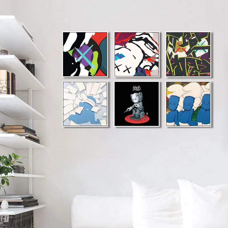 Good Quality Hanging All Pictures Cartoon Abstract Custom Wholesale Oil Painting On Canvas For Home Decor