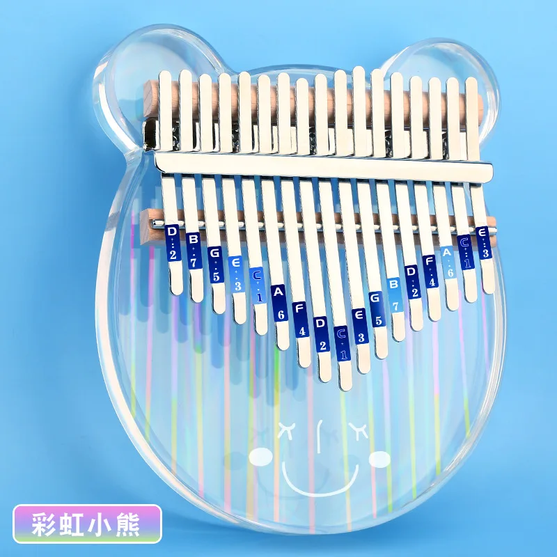 2021 top selling products in amazon usa thumb kalimba tine rainbow custom acrylic kalimba