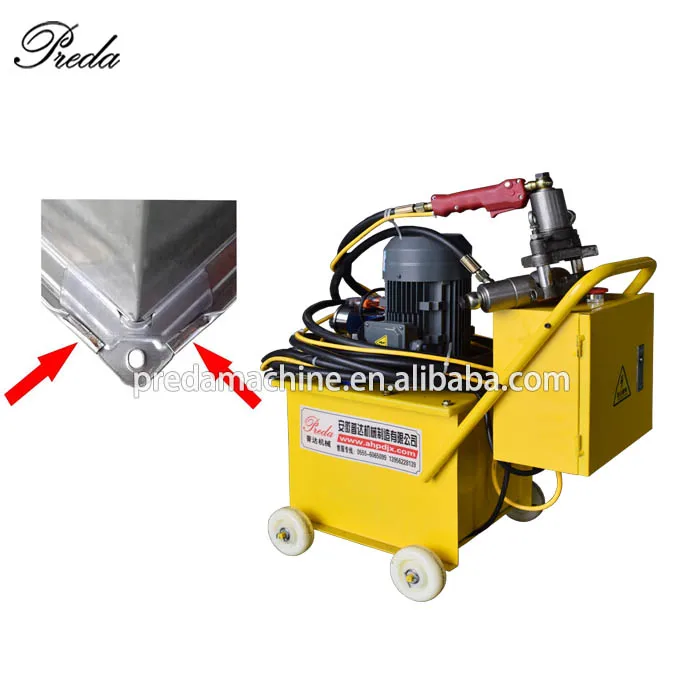 Ductwork Portable Corner Matics Install Machine For TDF Flange Air Duct Making