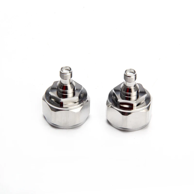 MINI DIN 4.3-10 plug male to SMA jack female adapter test 4.3/10 to SMA