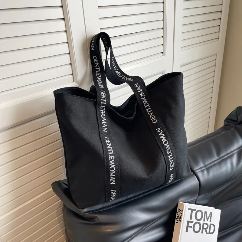 Customized Branded Strap Printed logo Shopping Cotton Canvas Active Lifestyle Sporty Tote Bag for gym