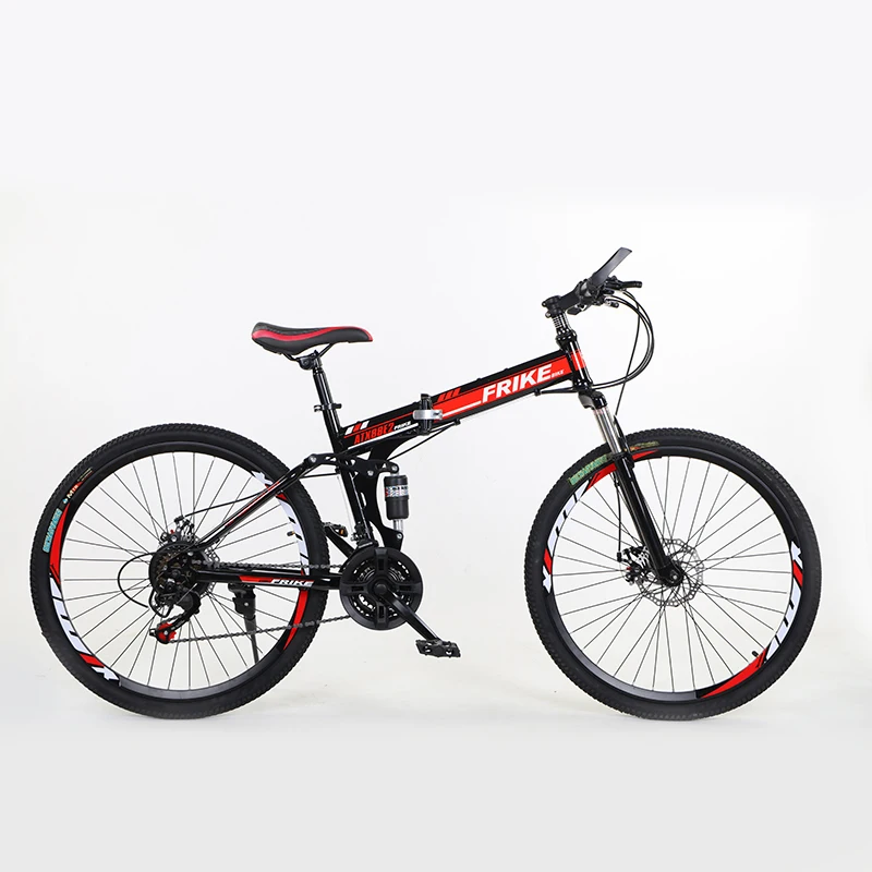 26 Inch Folding Bike Folded Bicycle Alloy Folding Bike 21/27 Speeds Foldable Cycle Adult Steel 18 Aluminum Alloy 16 Steel Crank