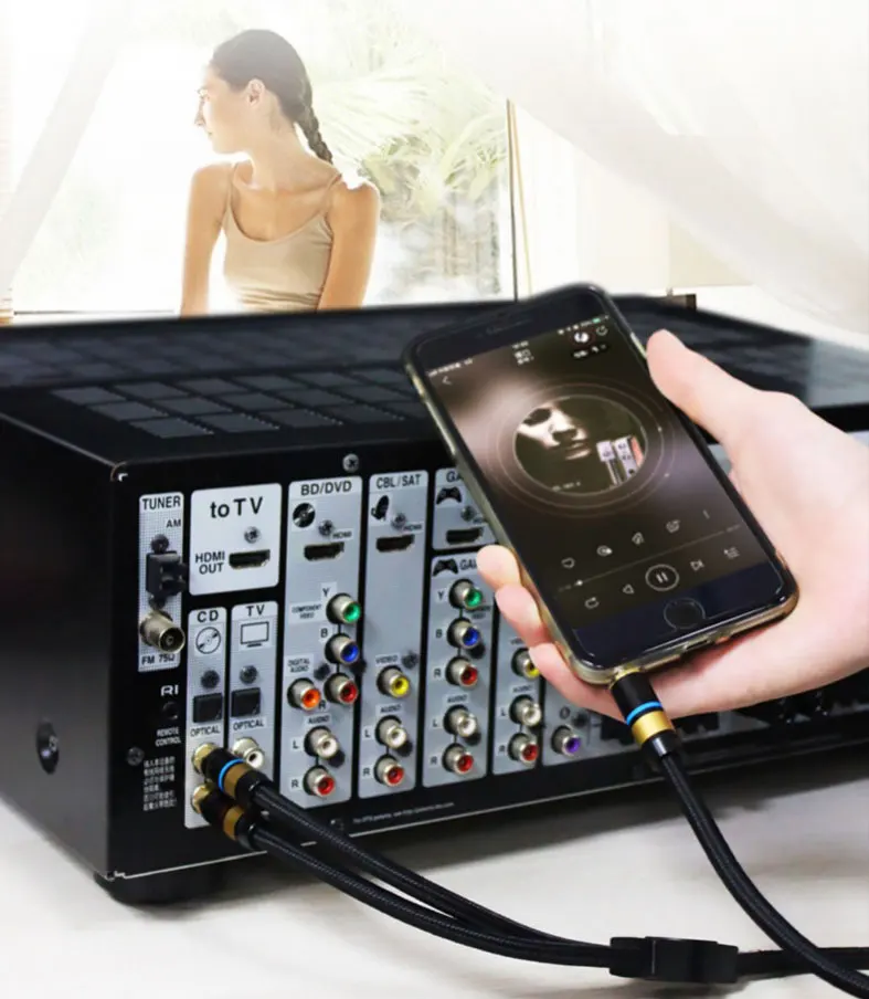 Cotton Sleeve Banana Gold Plated Connector Black Microphone 2 Core Cable Speaker Cable  XLR-3Pin Male xlr microphone cables