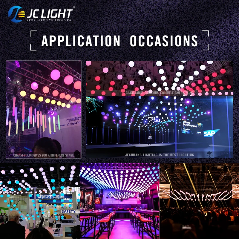 Newest Nightclub Disco Ball Beam Lighting RGB Disco Ball Decorations Light Led Kinetic Lifting Ball Light