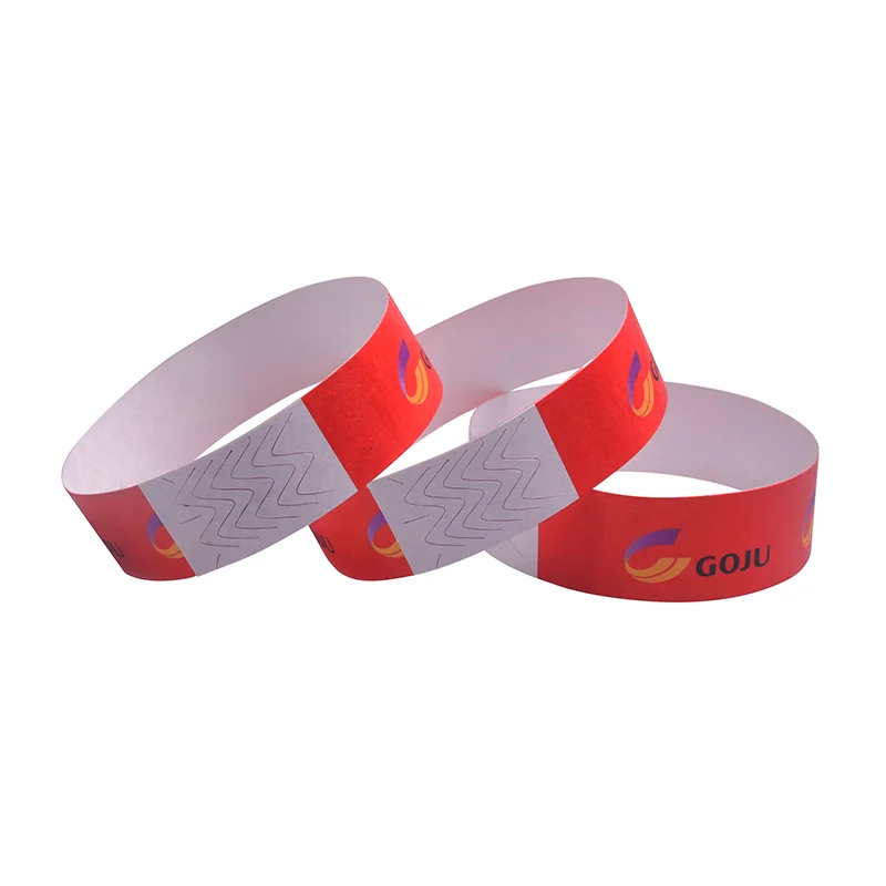 Professional Wrist band Manufacture High Quality Cheap Custom One Time Use Tyvek Wristbands
