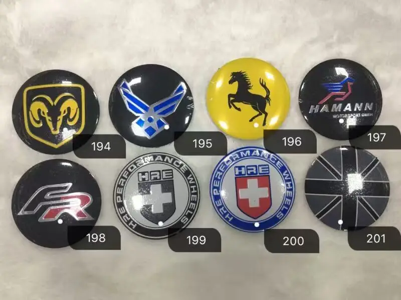 Эмблема автомобиля 60 мм ABS пластина алюминий пользовательский концентратор колеса Центр крышка