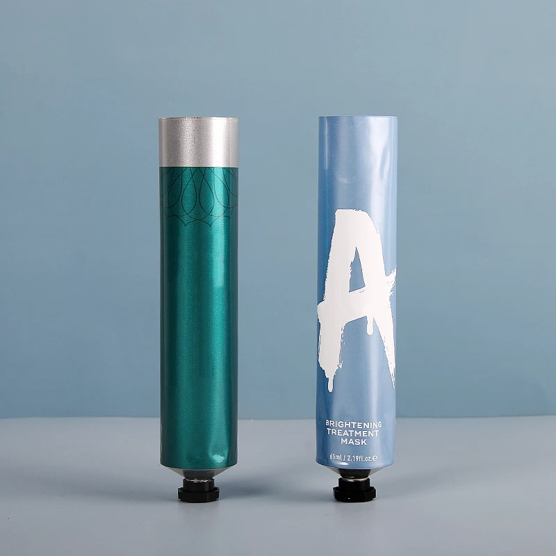 Cosmetic Squeeze Aluminum Tube 65ml Cosmetic Packaging Toothpaste Hand Cream Lotion Tube With Screw Cap
