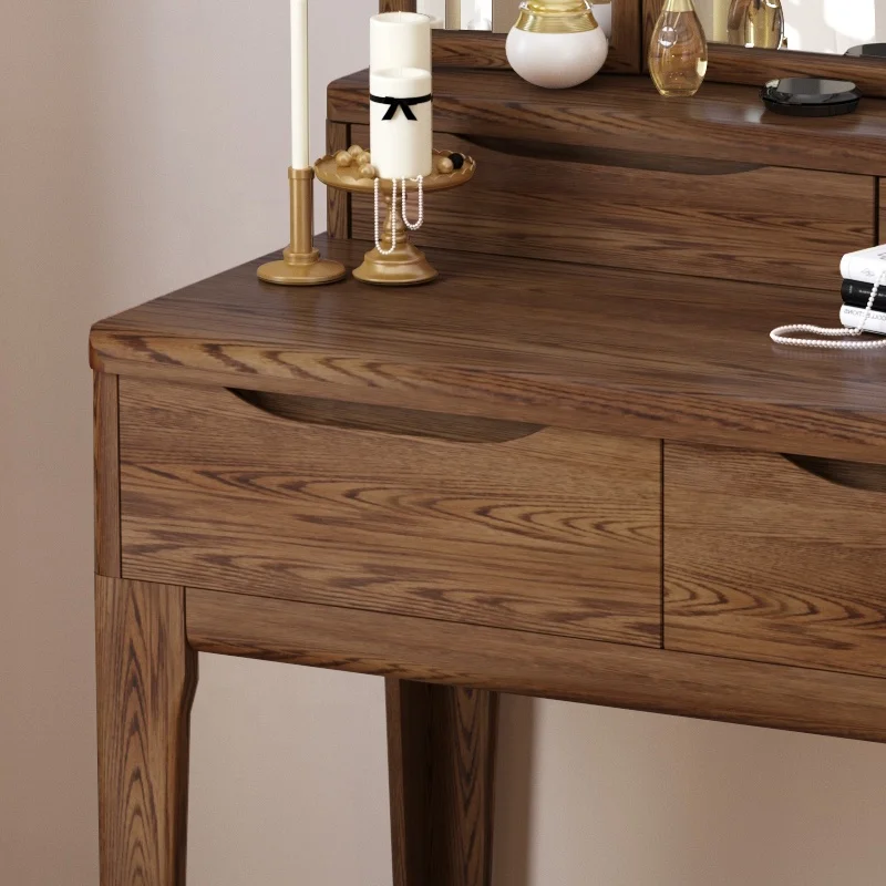 
Antique Design Wood Bedroom Furniture Classic Make up Vanity Table Set For Girls 