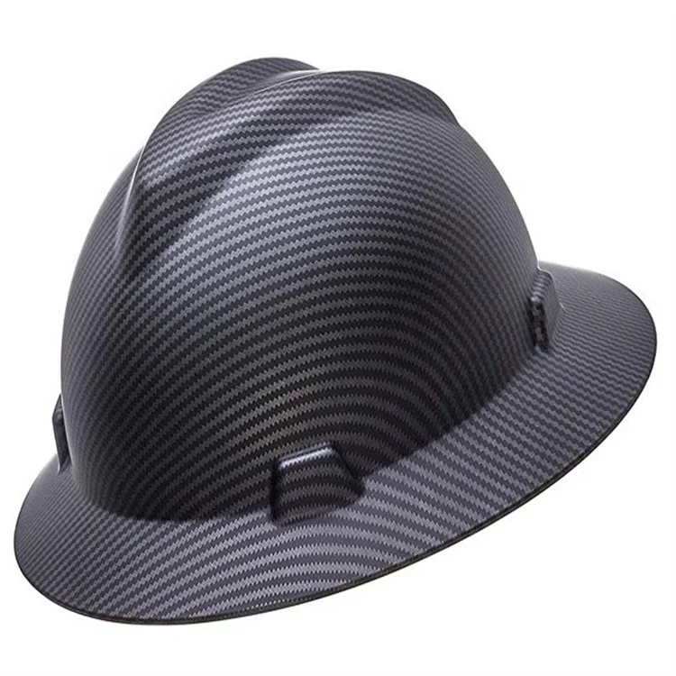 miner safety helmet construction PE material hard hats for miner mining safety helmet lamp full brim hat
