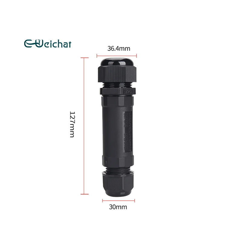 E-weichat New Series 5 pin Male Female LED Light Industrial M25 Waterproof Connector IP68