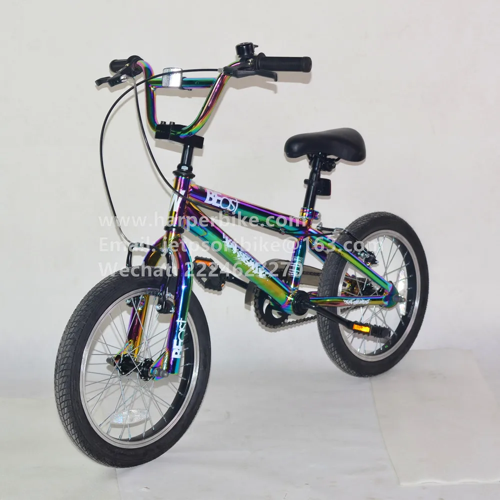 Special design Oil Slick 16 inch BMX fuel color children bicycle for kids