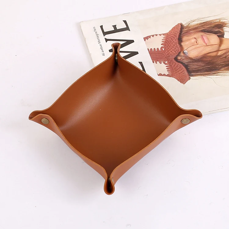 2022 pink color PU leather lash tray storage for women