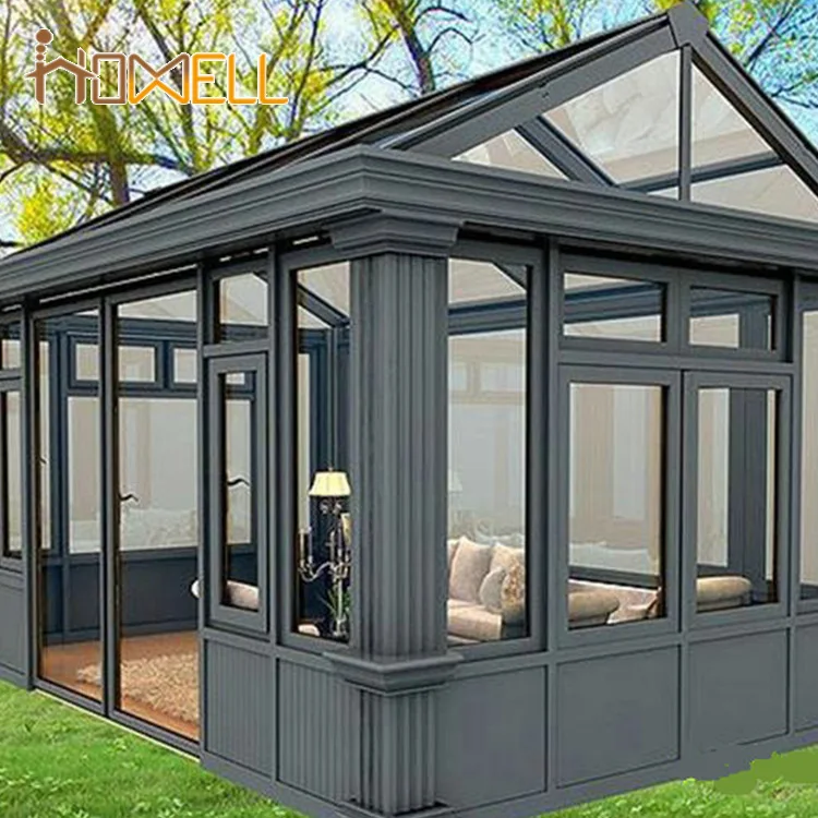 Luxury Conservatory Laminated Glass Prefab House Sunroom