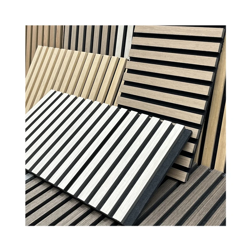 Factory Direct Sale Customizable Wood Slat Wall Panel Akupanel Sound Proof Wall Panels Acoustic Panel