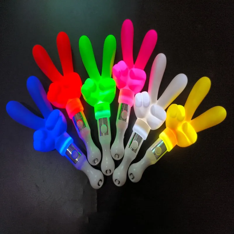 LED Victory Glow Sticks 3 Mode Party Flashing Light LED Light Stick Bright Flashing Light Sticks For Festival