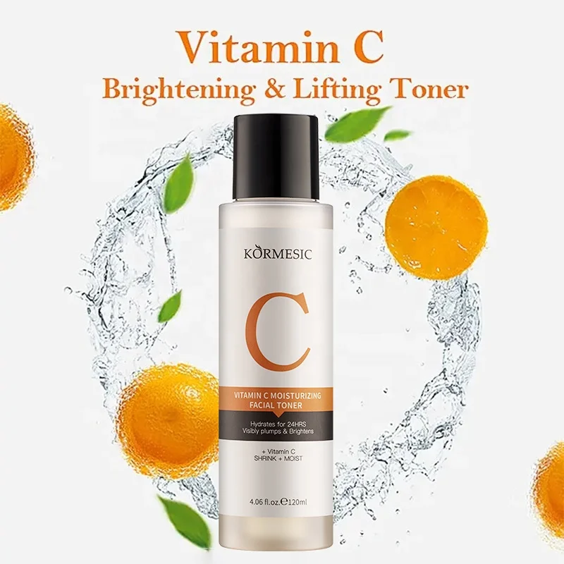 OEM/ODM  Private Label KORMESIC Natural Organic Skincare Hydrating Skin Whitening Brightening Vitamin C Face Facial Toner