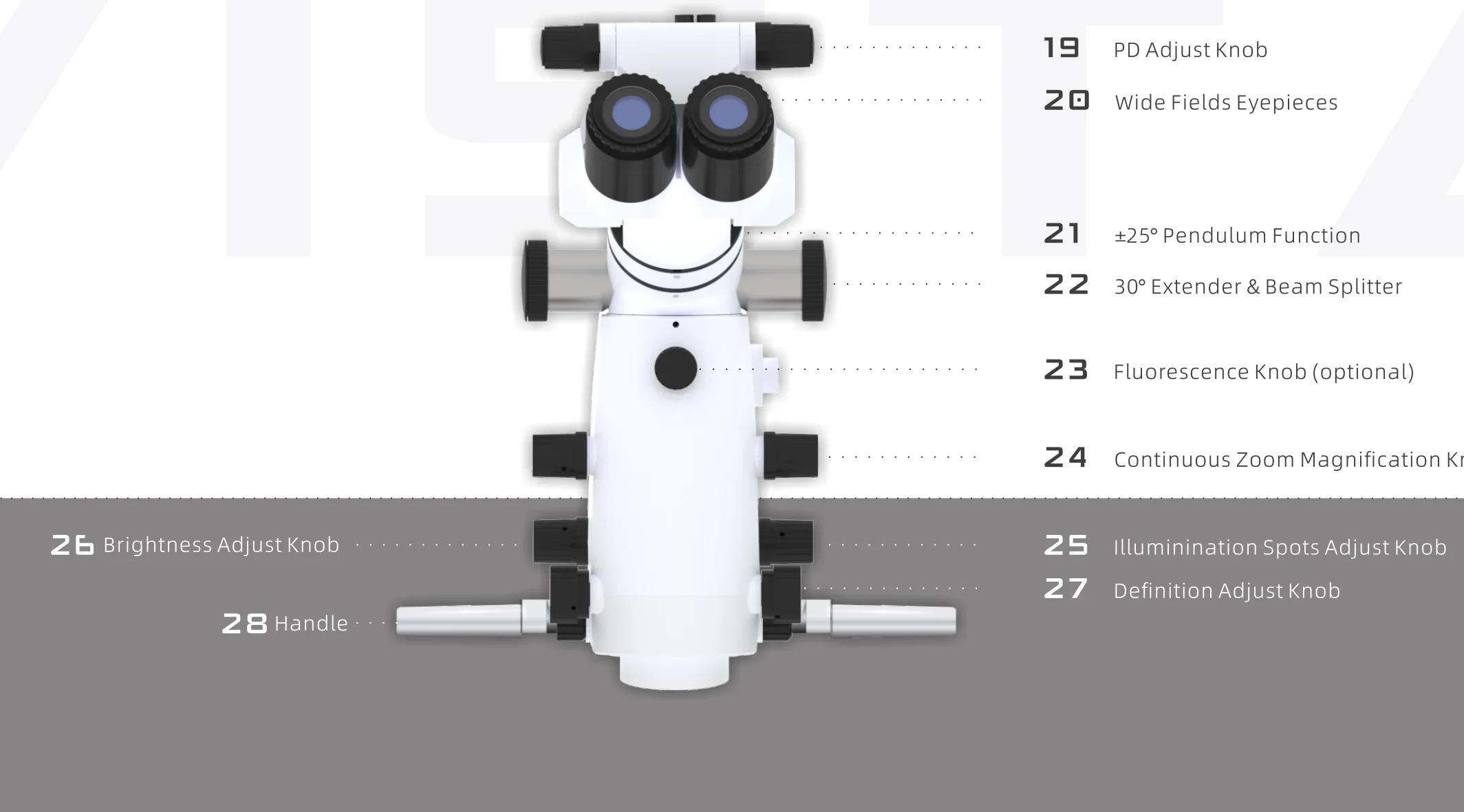 Dental Microscope Surgical Binocular Equipment Large objective lens Operation dental surgical microscope
