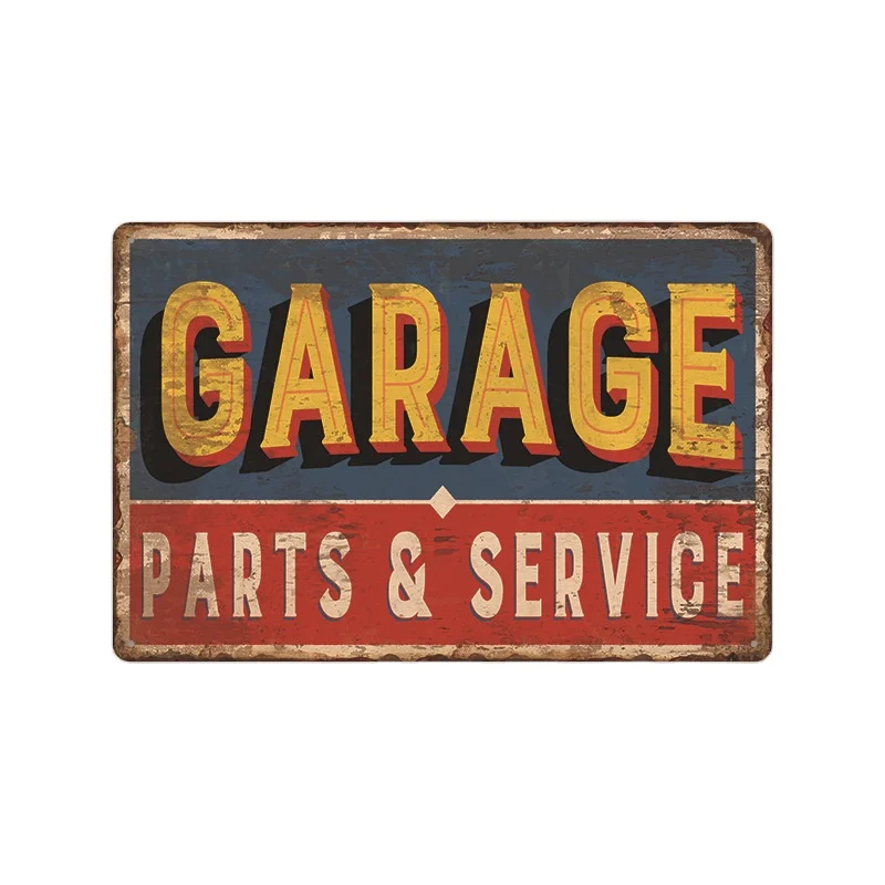 Factory customized American retro iron painting furniture wall pendant bar handicraft tin sign