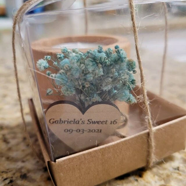 Wedding Decor personalized  rustic wood candle wedding favors for guests in bulk