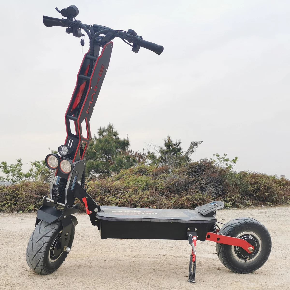 
Maike MKS e scooter dual motor china electric scooters 200kg load fat wheel electric scooter 8000w 