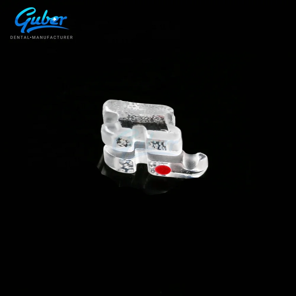 ORTHO Guber Dental New Products Dental Inetruments Orthodontic Crystal Sapphire Braces With Best Price