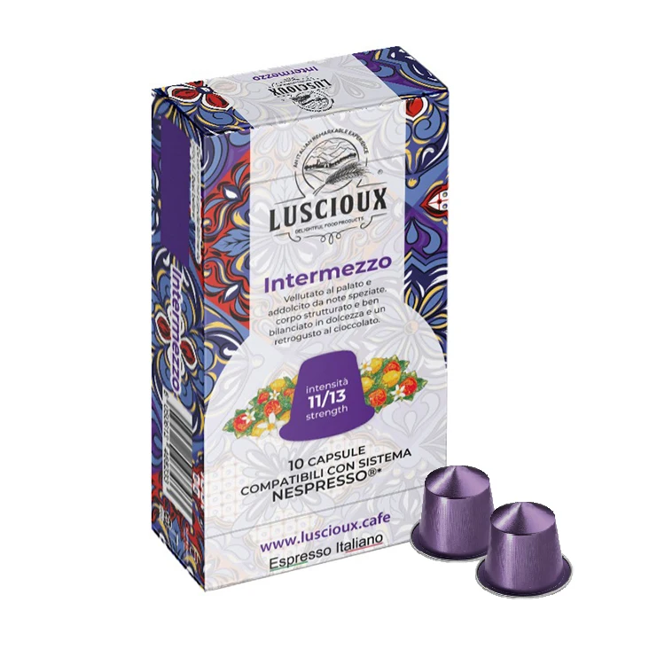 Лучшее качество оптовая продажа итальянские жареные капсулы Intermezzo Nespresso поставщик кофейных