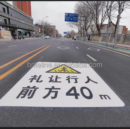 road line tape temporary marking tape on concrete cement asphalt