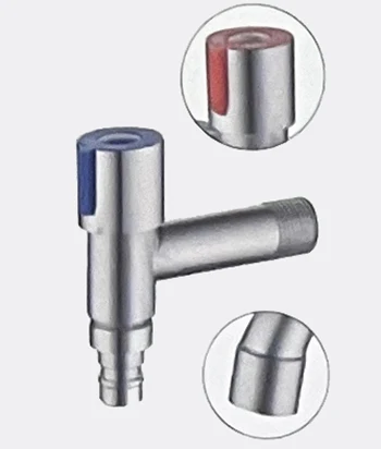 XZ-204 Hot Sale Stainless Steel T-Type Brushed Durable Toilet Facet Wall Mounted Bathroom Washing Machine Tap