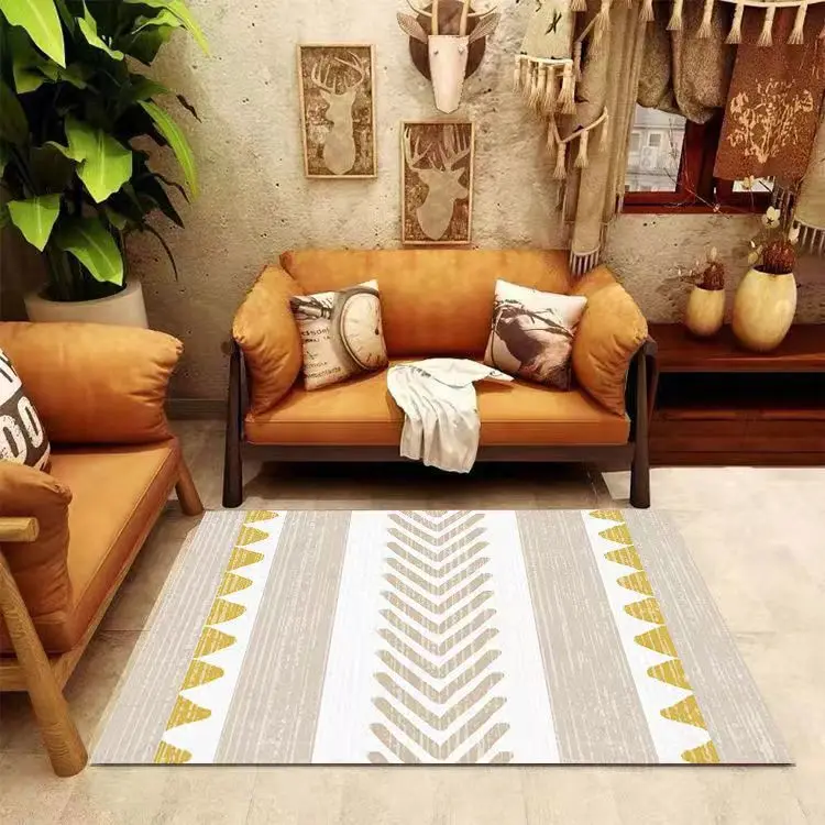 Persian Moroccan style living room carpet printed on crystal velvet floor rug cheap can be customized carpets and rugs mat