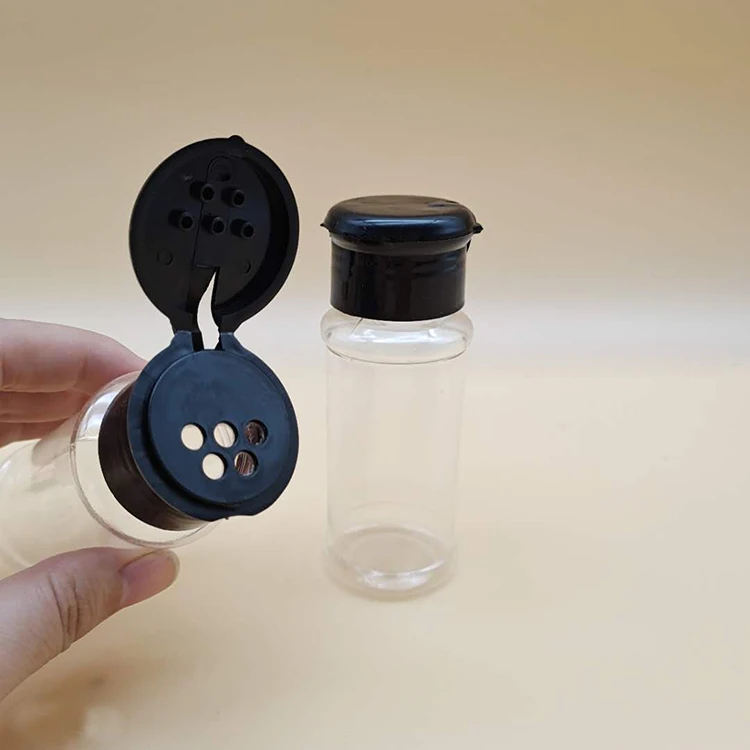 9oz plastic grind spice jars salt and pepper powder seasoning shaker bottle