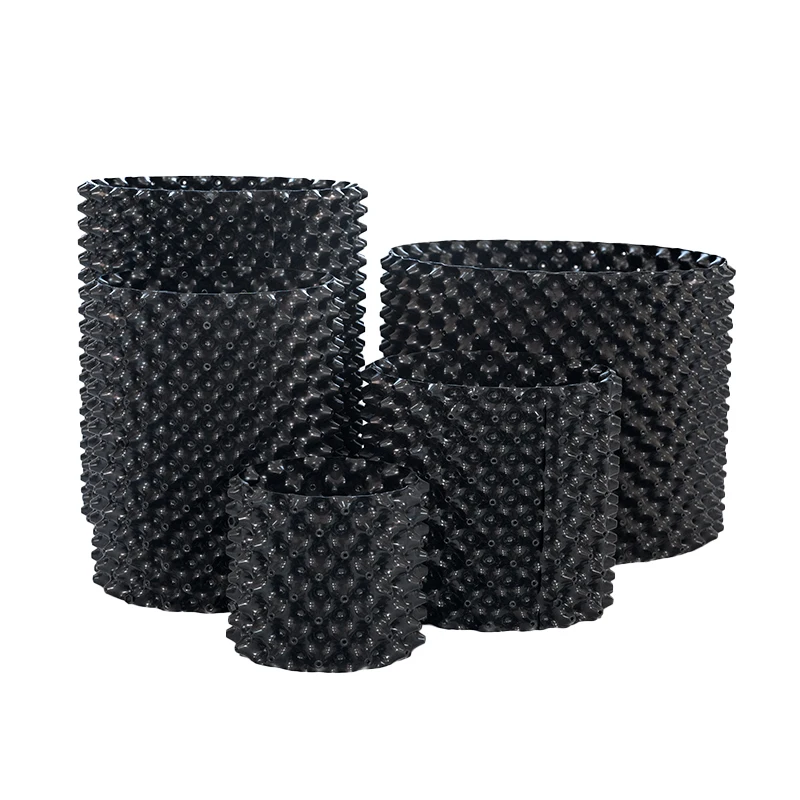 high quality Cylindrical plastic flower pots new durable double colors air roots pruning pots