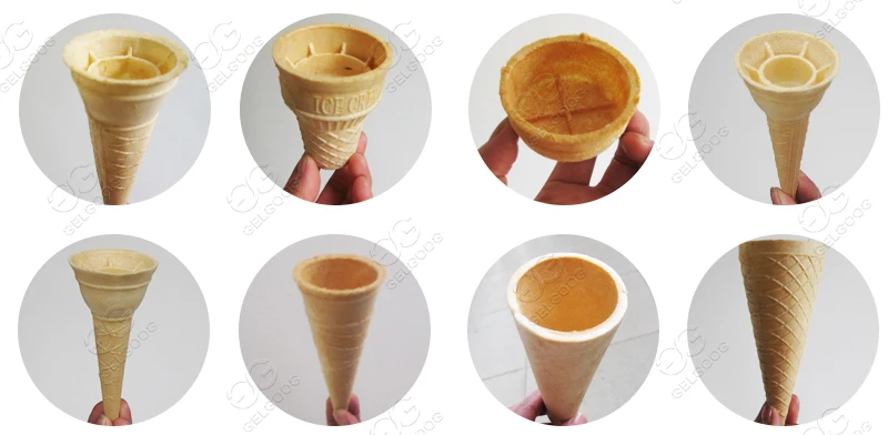 Commercial Semi-Auto Wafer Cup Maker Icecream Cone Pizza Cone Baking Machine