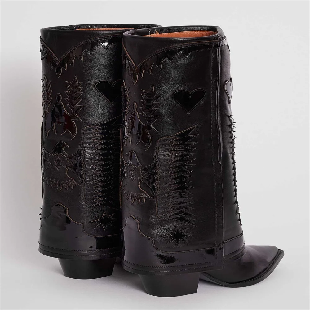 2023 wholesale Western Boots Genuine Leather Vintage Pointed Toe Cowboy Boots Retro ankle boots for women