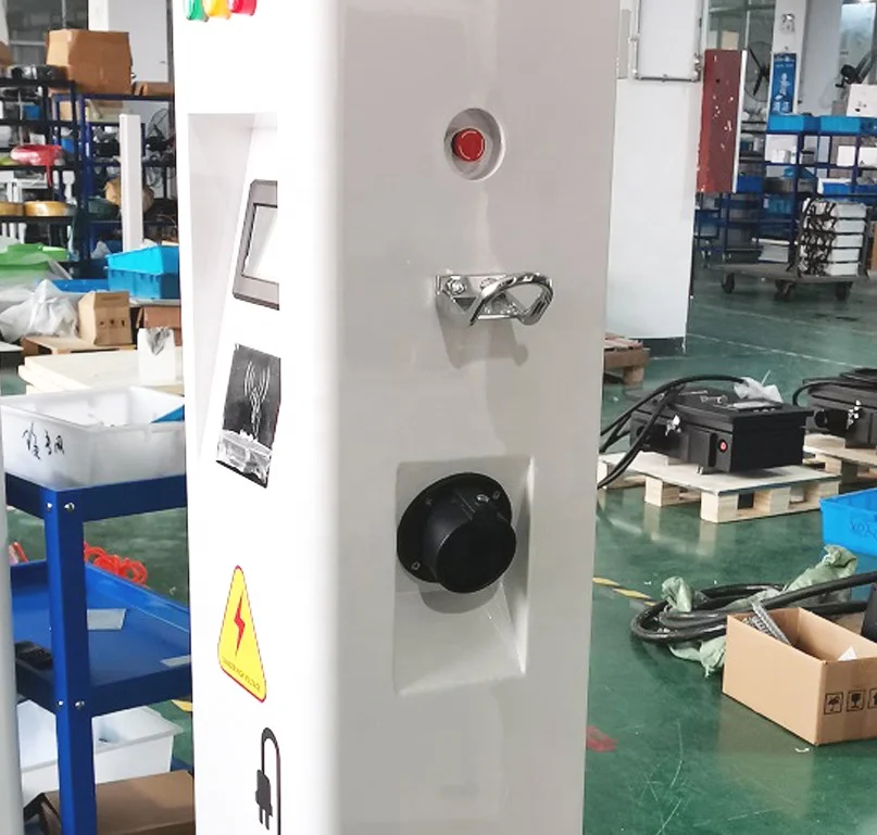 Bluesky Ground mounted Ev Charging Pile Floor Standing Type 2 Ac Electric Car Charger Ac 22kw Ev Charger
