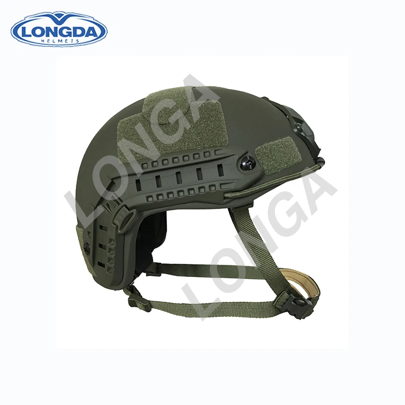 Hight efficiently black military ballistic bullet proof helmet for police