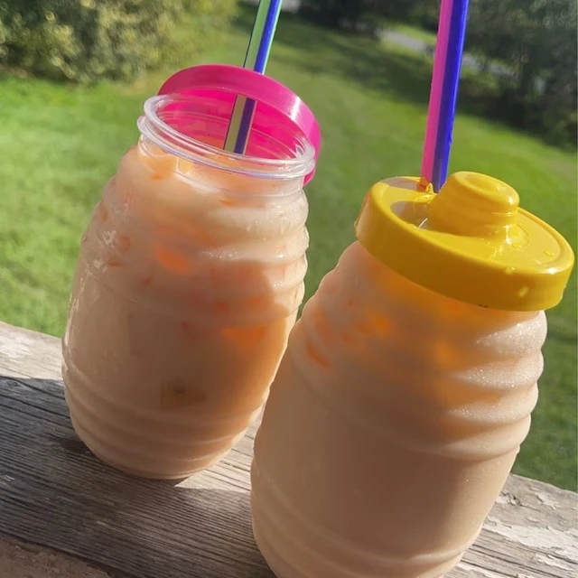 32oz Mexican Plastic Vitrolero Plastic Barrel Cup Drinking Slush Ice Plastic Honey Jars For Restaurant